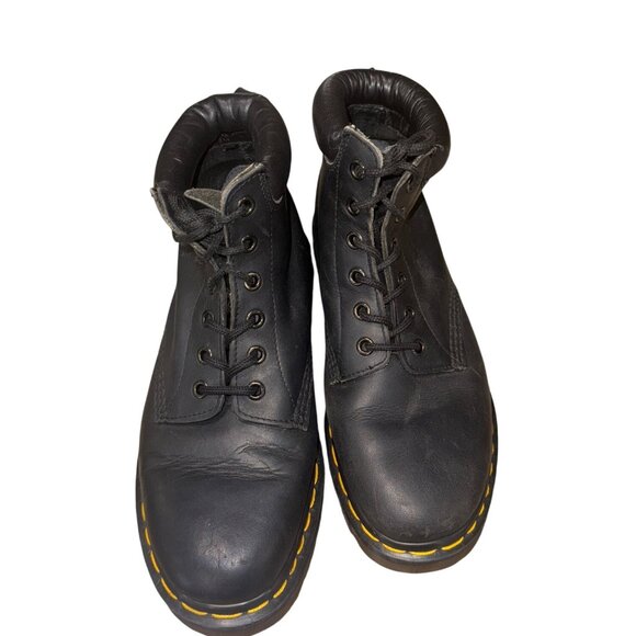 Vintage Dr. Martens 939 Black Leather Lace-Up Boots Goth Grunge Womens Size 6 - Picture 8 of 12